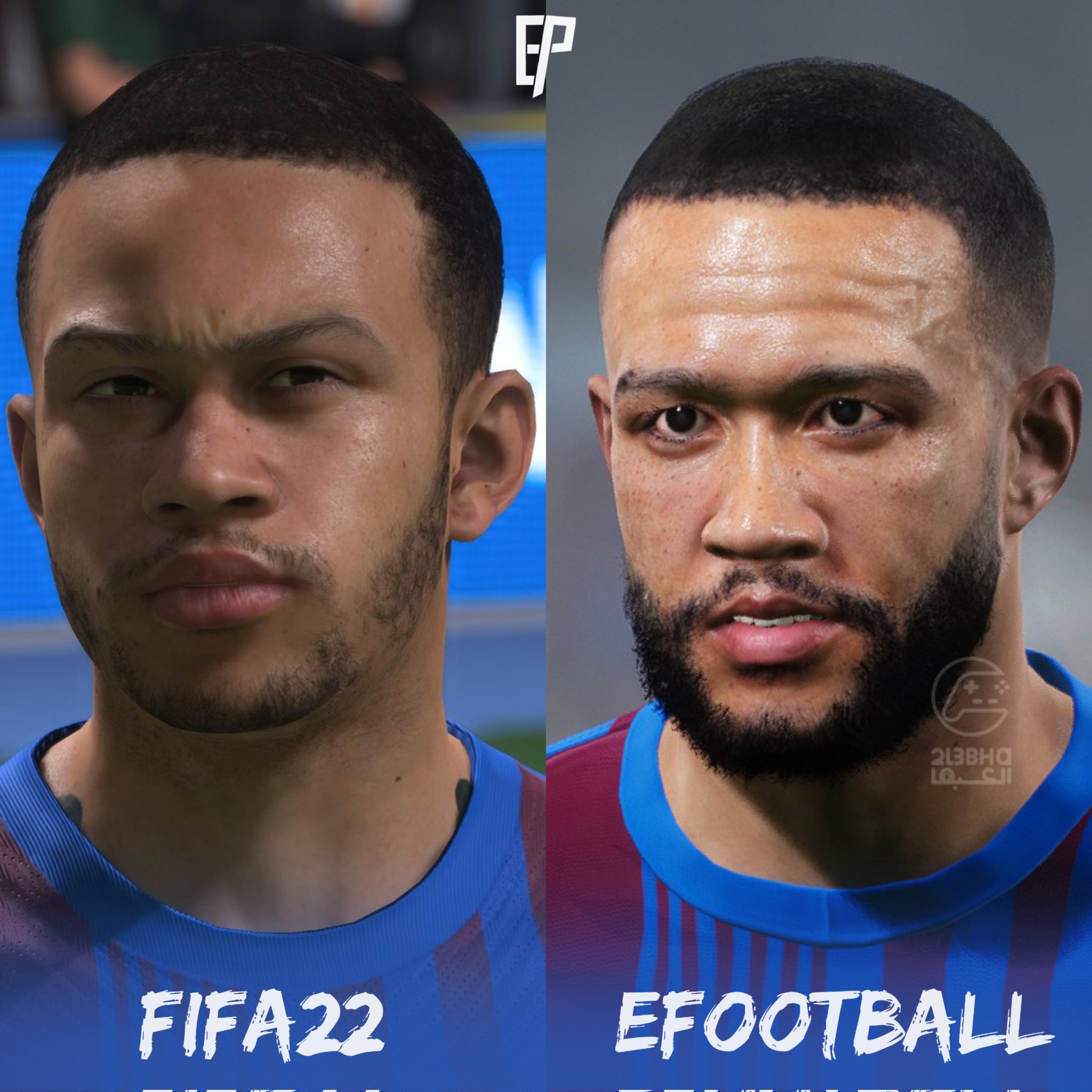 Epic Player on X: Memphis Depay Tattoo 👉🦁👈 #FIFA22 #PS5share