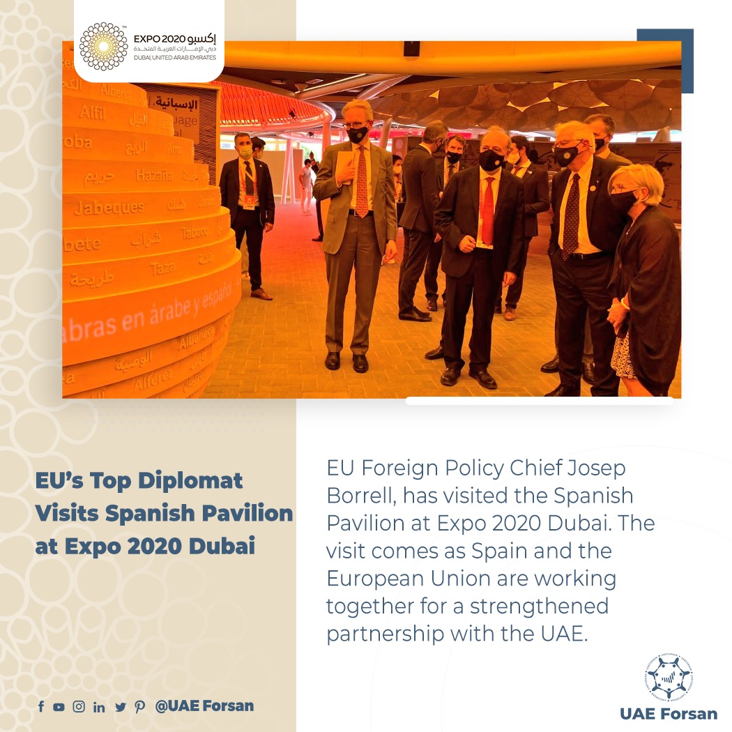UAE Forsan on X: EU Foreign Policy Chief Josep Borrell, visits the  #SpanishPavilion at #Expo2020 #Dubai @expo2020dubai @ExpoSpain2020  @JosepBorrellF @EmbEspEAU  / X