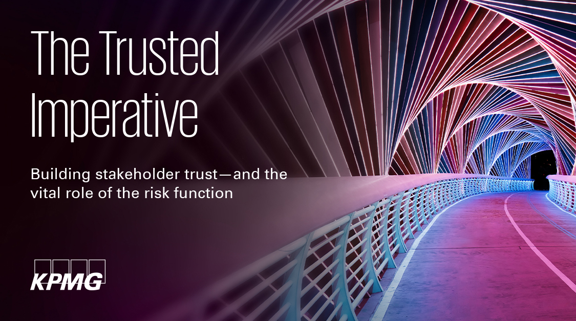 KPMG_US's tweet photo. When you earn the trust of your stakeholders, you gain permission to innovate boldly, grow responsibly, and create a new future. Explore the 6 elements of #trust and considerations for leveraging your risk functions: https://t.co/mVJwOfhNix #trustedimperative https://t.co/fOpMJ6h1bC