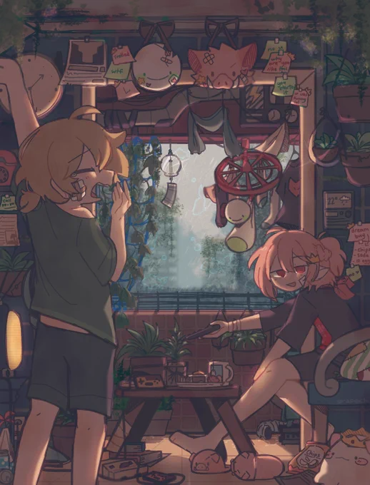 rainy mornings

#dreamfanart #technofanart #rivalstwtfanart 