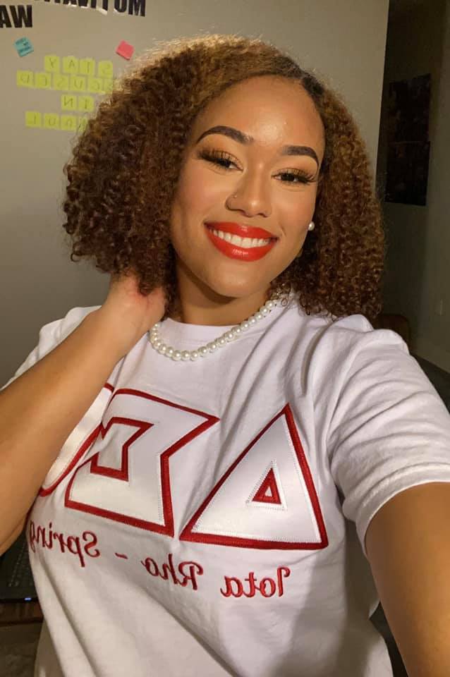 dstcltalumnae's tweet photo. October is Collegiate Connection Month! Kudos to the bright college students leading our local college chapters as chapter presidents: Zariah Taylor/Gamma Lambda, Dawn Peaks/Iota Rho, Jay'La Evans/Upsilon Mu #CACCares #CollegiateConnectionMonth #SensationalSAR #DST1913 https://t.co/h01XZWZUk7