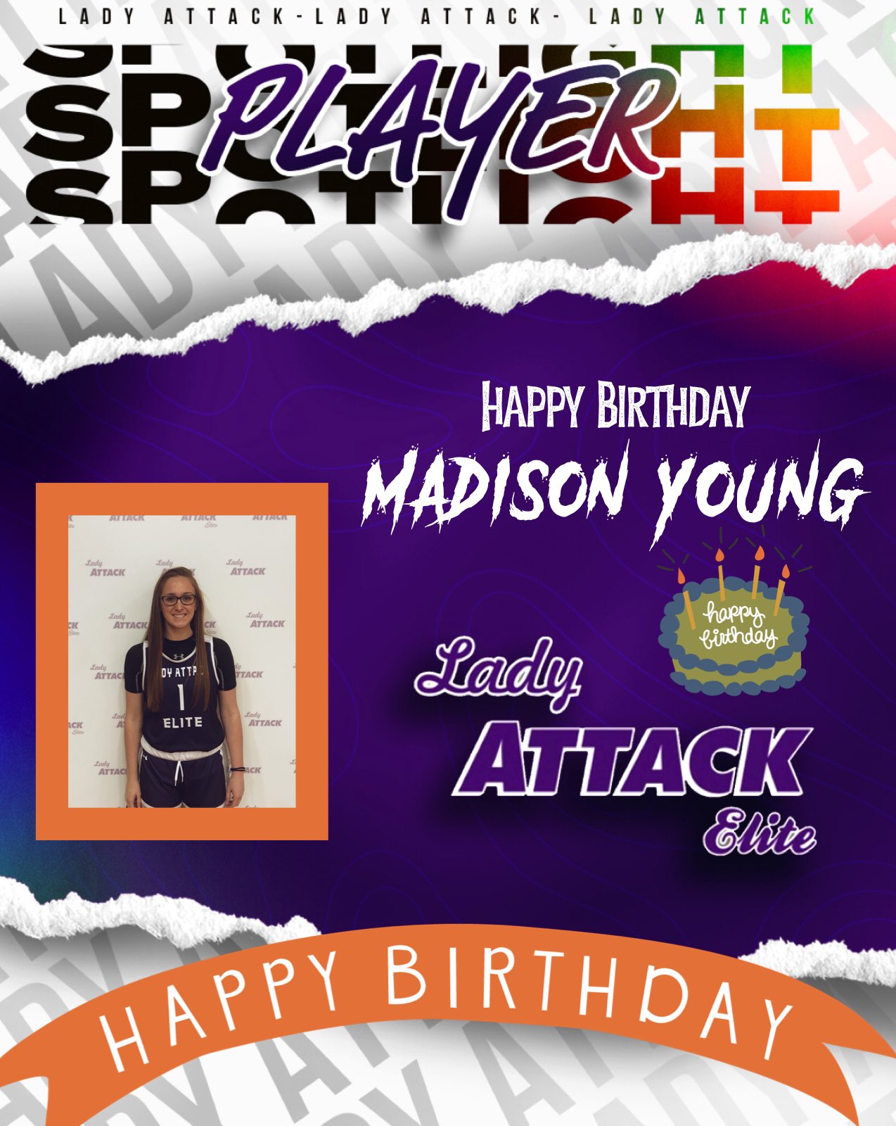 Screaming Happy Birthday   Madison Young (17) 
Marlee Whitten (14) 