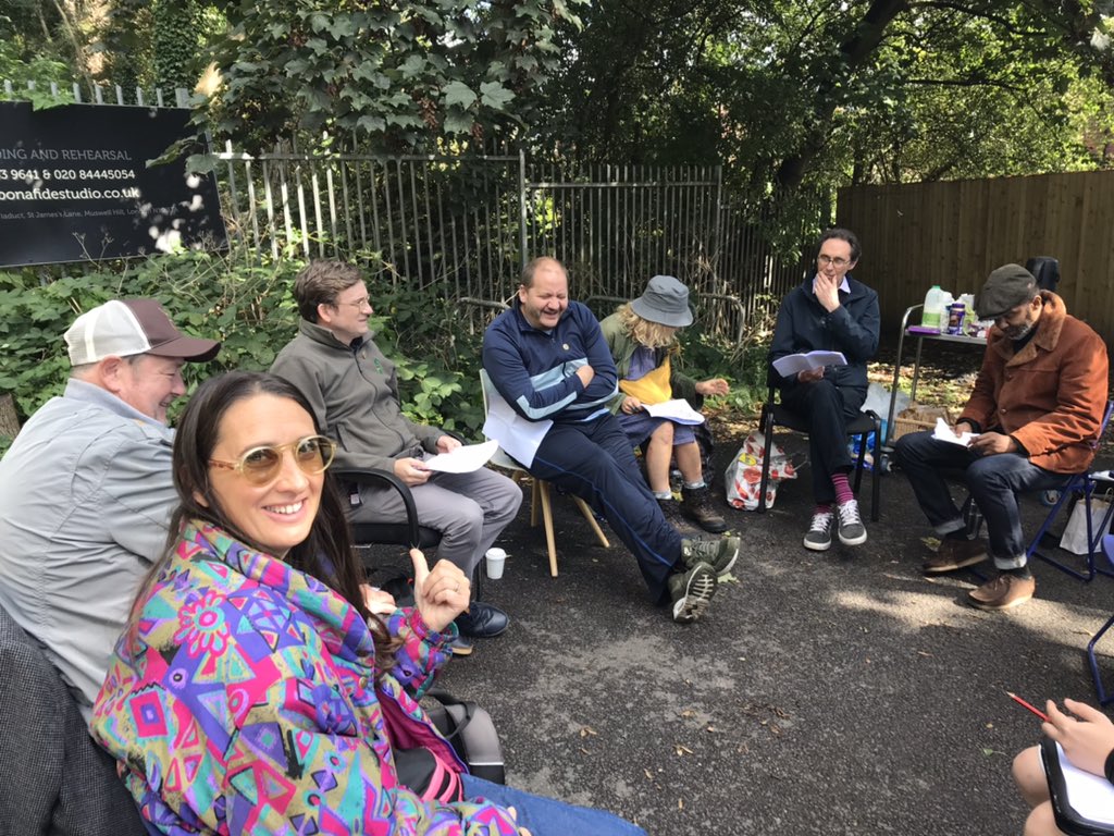 Still can’t quite believe I got to work with these jokers <a href="/JohnnyVegasReal/">Johnny Vegas</a> <a href="/tomlenk/">Tom Lenk 💁🏼‍♂️</a> <a href="/tonypaulway/">Tony Way - Bloke Off The Telly (+ films)</a> 
#legends #theunreason #comedy #scifi