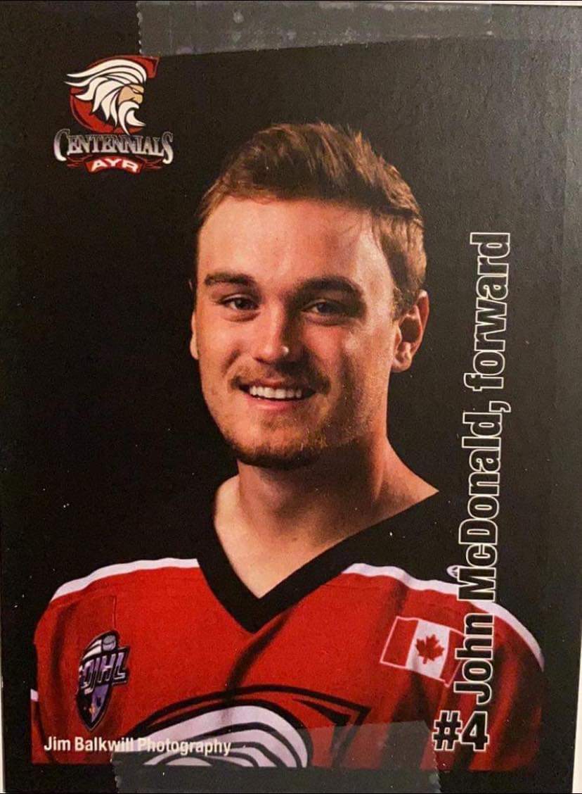 AyrCentennials's tweet photo. Cens Hockey Cards are back! Week 1 we have Vance and Johnny Mac. Free to all kids at the game. Bring your sharpie and get them signed kids! 🏒
@4_cens @GOJHL
Big thanks to our sponsors JR Hall Transport @WoodH_Logistics @jeffgrimwood20 @AyrFunHockey  @TheAyrNews @blacksmith_bean https://t.co/HsMa5lYLnK