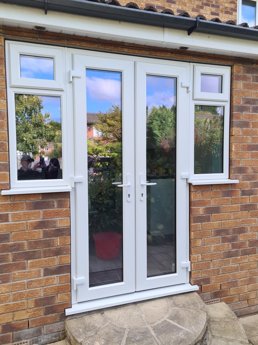 Tatty old pvc out new pvc with insulated glazing and FENSA certified installation #aewadltd #wilmslow