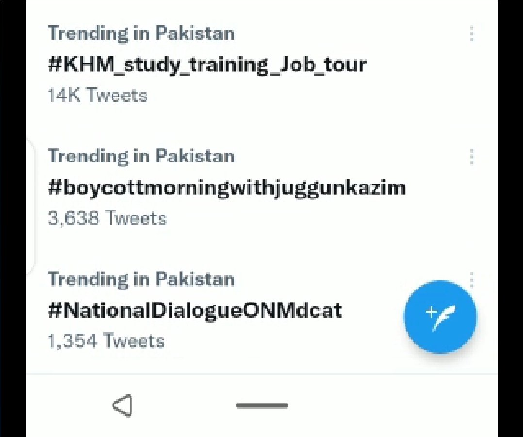 ZarkRaja's tweet photo. MashaAllah I'm so glad that our team had made this trend successful, more strength to all of you, keep it up ✨💪🏻 @MaryamM804 #KHM_study_training_job_tour https://t.co/9VI15ry0IL