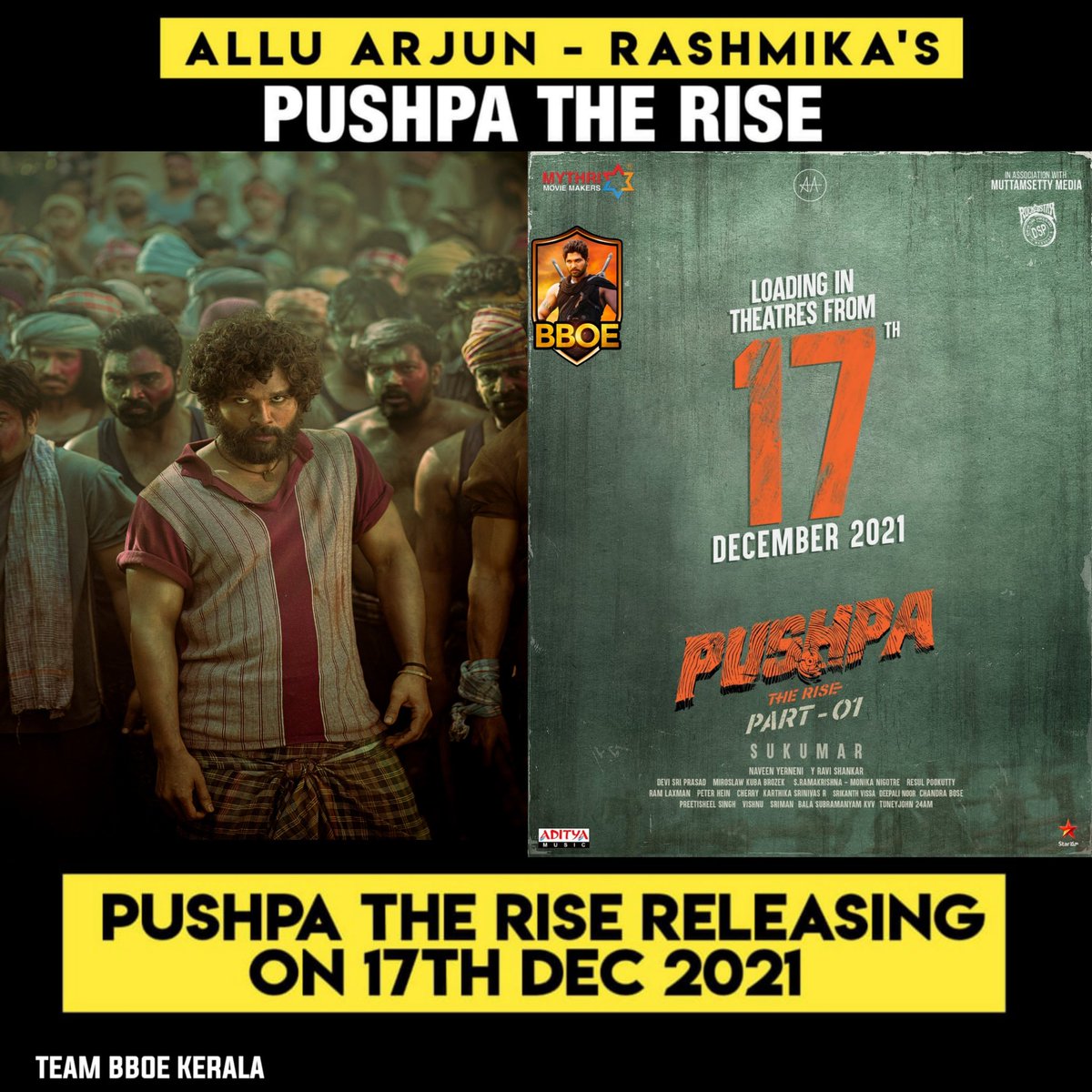 arunsview12's tweet photo. PushpaRaj Arriving on Dec 17th 🔥👊

#Pushpa 

#15GloriousYearsOfAFWA https://t.co/eKOAYKuOPv