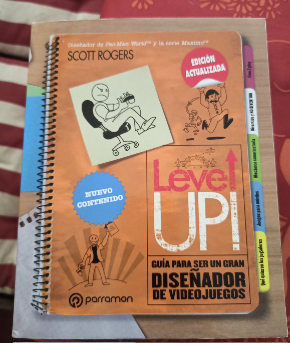Regalazo de <a href="/chuansubi/">Chuan Subirás</a> <a href="/Bei_Perez/">Bea Pérez</a> y Berta👶 "#LevelUp! Guía para ser un gran diseñador de videojuegos" de #ScottRogers <a href="/ParramonEdic/">parramon_edic</a> 
No aspiro a ser un gran diseñador de videojuegos 😄; pero, sí a mejorar mis juegos en #rpgmaker para que mis chic@s los disfruten.😃 ¡GRACIAS!