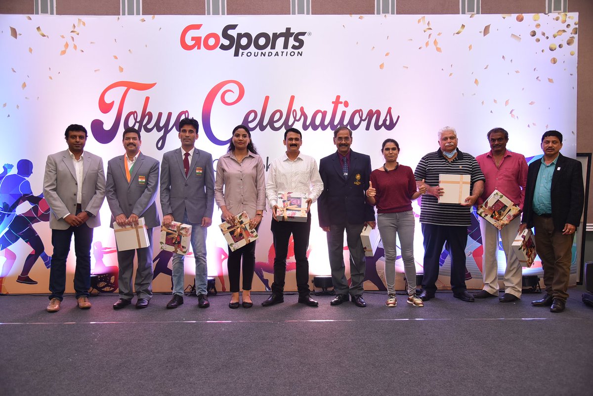 Behind the athletes every step of the way are their dedicated and committed coaches, who constantly help the athletes break new barriers! It was an honour to felicitate them as well! 

#GSFAtTokyo #tokyocelebrations #changingthescript