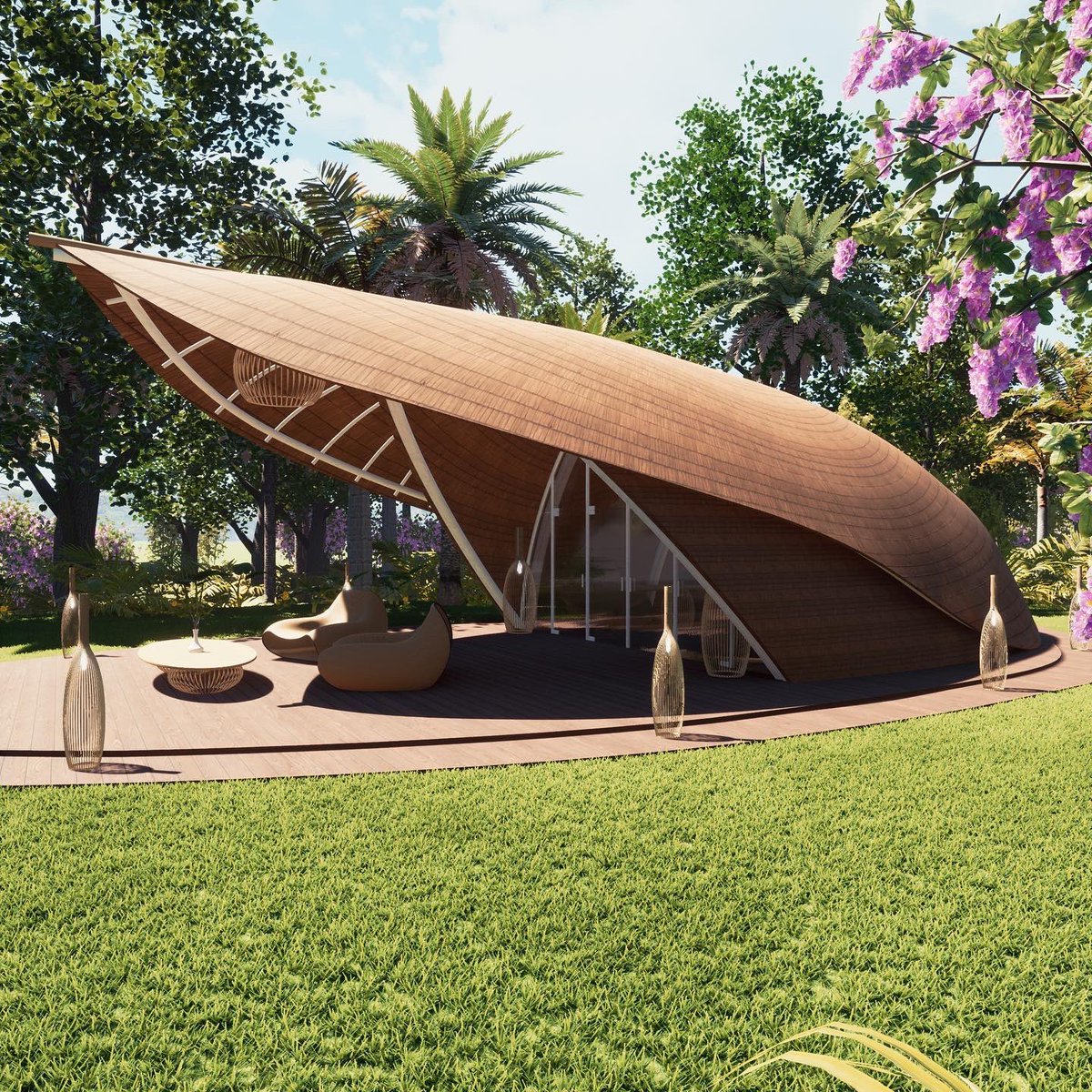 CristiandeSola's tweet photo. Spring House —> Get your architecture dream! DM us for free consultation. We design and build for you.

#bamboohut #bamboomaterial #bamboobuilding #buildingwithbamboo #buildingnatural #bambooforest #bamboo #bambooarchitecture #bamboogreen #bamboolife #bamboodesign #bamboostyle https://t.co/TZO7E6x3Z6
