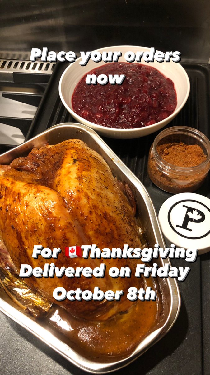 I know it might seem a bit early but place your orders now for Thanksgiving. 
🍁 🦃🍁🦃🍁
Orders placed now will be delivered Friday October 8th
Now the only question is who’s making the pumpkin pie? 🥧

the-poutinerie.myshopify.com
