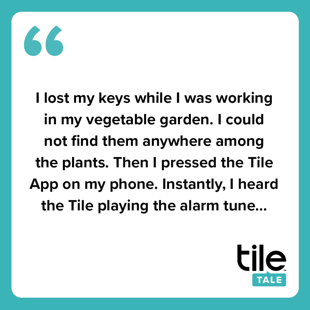 TheTileApp's tweet photo. Weekends are for gardening 🌱 Leave the finding to us! #TileTale https://t.co/oSK8jTmNn5