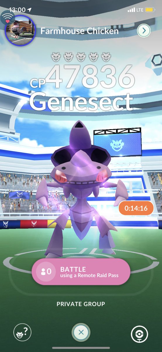 MichaelRochelle's tweet photo. Genesect on me #PokemonGOraid https://t.co/iFgvO8pvgn