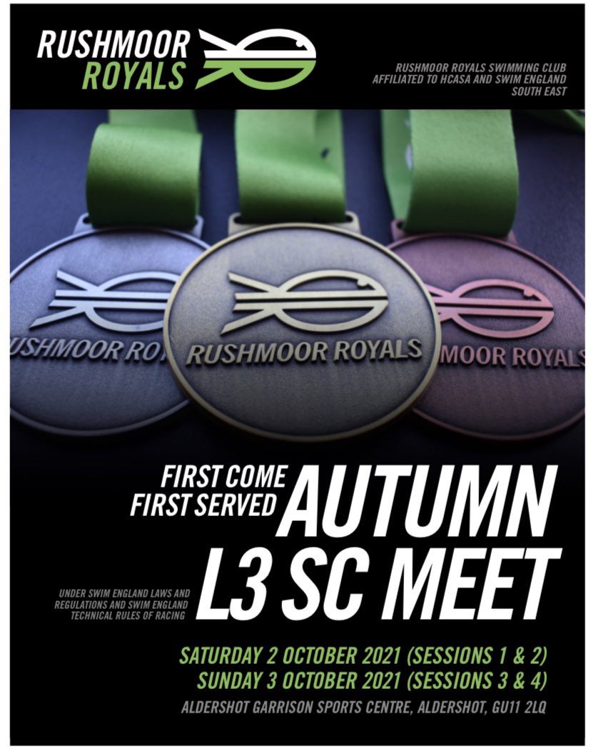 Good to our swimmers in their first meet of the season this weekend <a href="/RoyalsSC/">Rushmoor Royals SC</a> #swimfast #teamchesham