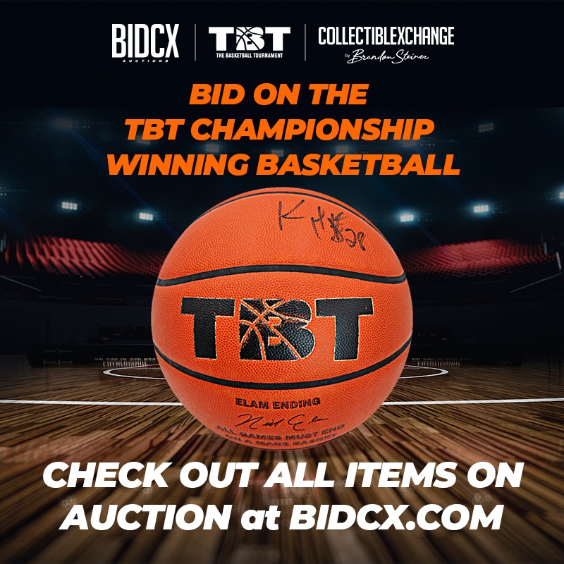 LAST CHANCE to bid on the TBT Championship winning basketball autographed by shot maker Keifer Sykes!

Bid on all TBT, Syracuse, Mariano Rivera and more at BidCX! Auction ends tomorrow, Sunday 10/3 https://t.co/gD5O9dtFH4