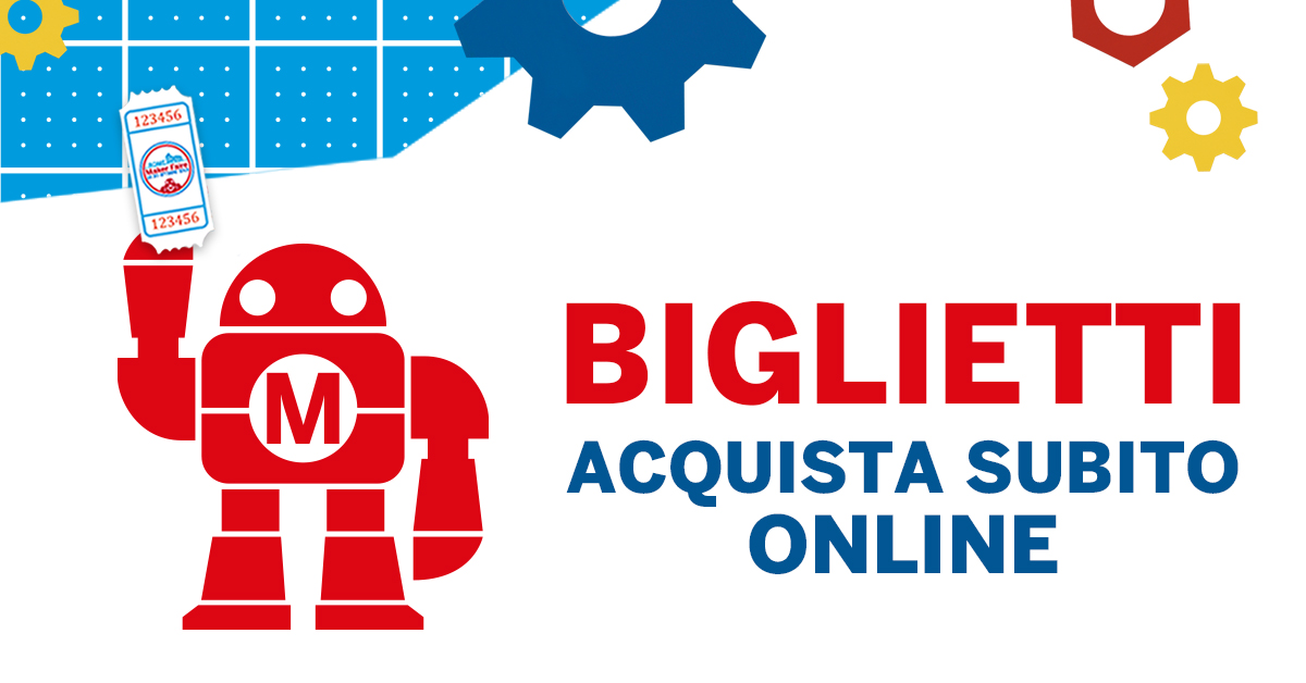 Maker Faire Rome 2021 sta arrivando: vieni a scoprire il futuro a #Gazometro Ostiense dall'8 al 10 ottobre! I #biglietti sono limitati: affrettati e acquista online il tuo ➡ ow.ly/uxDC50GfUCd #MFR2021