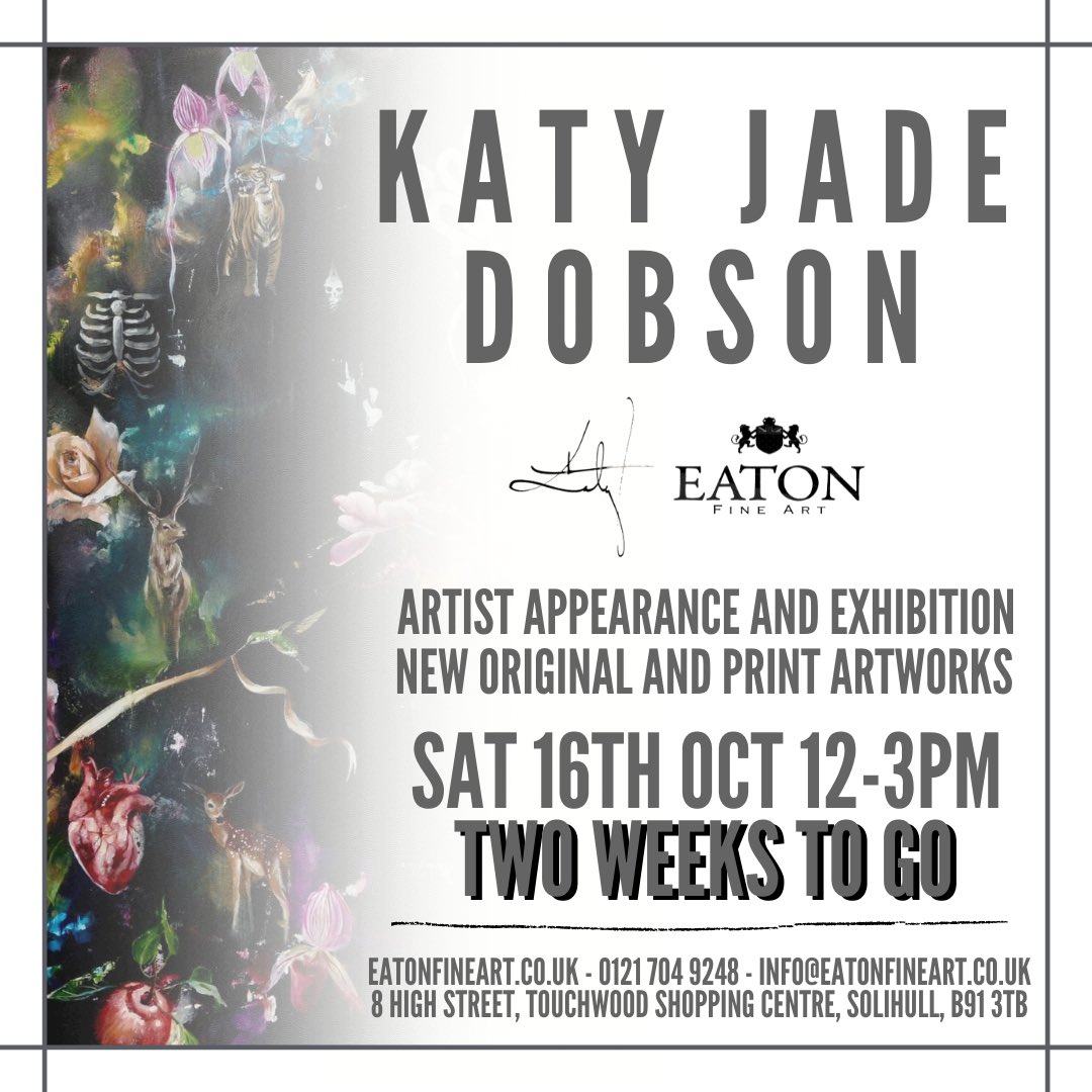 …you all, and we can’t wait to see you there…

📞 Get on the guestlist nice and early for advance looks at the new artworks - call us on 0121 704 9248 or email info@eatonfineart.co.uk 💻