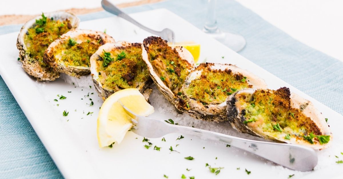 Pack some flavor into this beautiful Fall day. These roasted oysters are just the right dish. 
.
.
.
#roastedoysters #Bluewater #Intotheblue #WrightsvilleBeach #WrightsvilleNC #WilmingtonNC #WilmingtonRestaurants #Waterfrontdining
