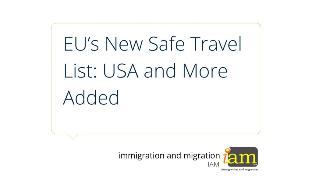 EU Officially Welcoming Vaccinated Travellers in Summer 2021

Read the full article: EU’s New Safe Travel List: USA and More Added
▸ iam.re/3cMTTva

#SurelyReopeningTravel #PopularDestinations #GreenLight #IaM #Travel