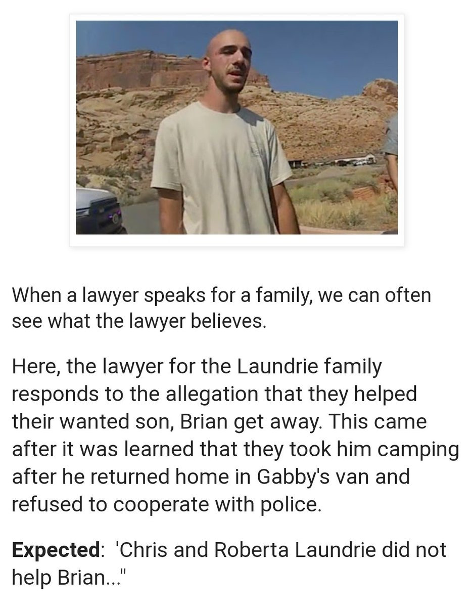 radchickyo's tweet image. #GabbyPetitoCase: from #StatementAnalysis blog (former interrogation expert) on lawyer statement for family #BrianLaundrie #cassielaundrie #FBI  #BrianLaundrieparents link to follow 
1/4