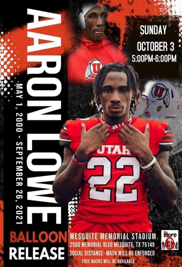 BuzzSportsTX's tweet image. Come show some love for A Lowe tomorrow! Spread the word please #forever22 🎈❤️‍🩹 @Utah_Football #webuzzn