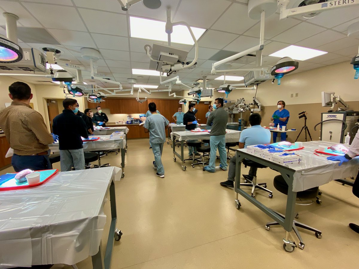moiz_hafiz's tweet photo. Very pleased to have held our first porcine heart dissection event under central IL fellows forum #CIFF for cardiology fellows @siusom and @UICOMPeoria @  surgical skills lab @ChooseMemorial taught by @DouglasShookMD from @BrighamWomens. @avolgman @SrihariNaiduMD Thanks everyone! https://t.co/rT3MB0O6iL