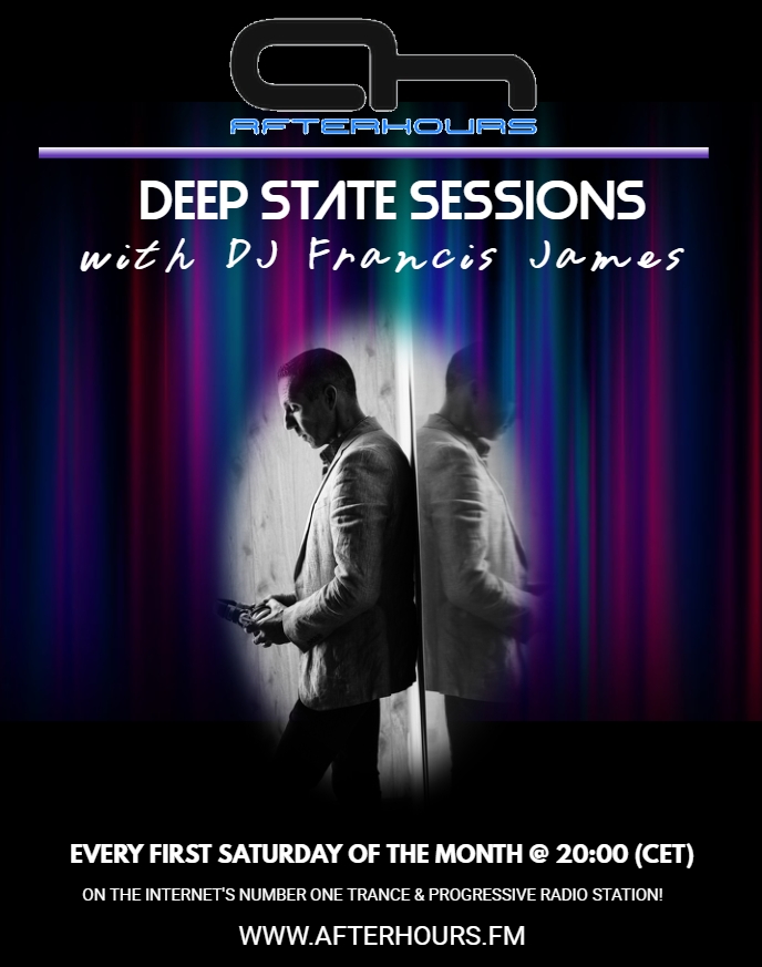 DJFrancisJames1's tweet photo. Tonight at 20:00 (CET) on the Internet's Number One Progressive &amp; Trance Radio Station (https://t.co/pJlcC0sn6l) - DEEP STATE SESSIONS!

Where: https://t.co/tlPTxbmVOh 

#progressivehouse @AfterhoursFM @R3sonanceEvents https://t.co/OgvaYDwK3D