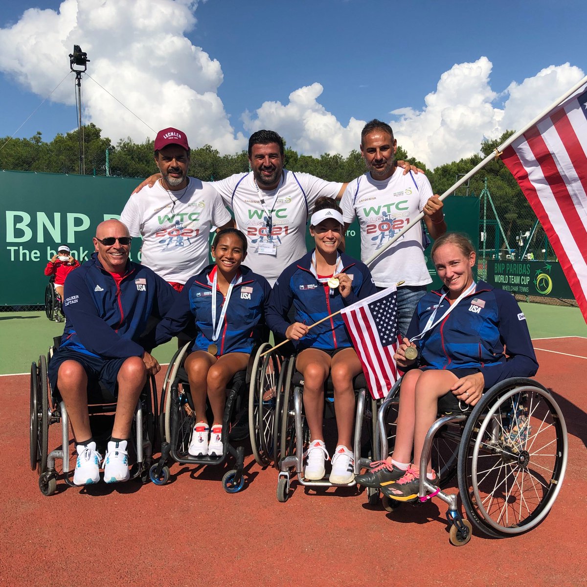 Bringing home medals from the 2021 BNP Paribas World Team Cup! 🇺🇸

🥈 Quad wheelchair team 
🥉 Women's wheelchair team