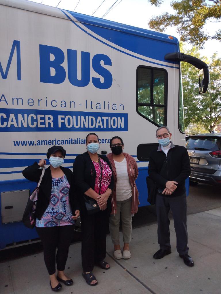 MarkGjonajNY's tweet photo. In honor of #BreastCancerAwarenessMonth #TeamGjonaj kick started with #FreeMammograms in #WestchesterSquare, at the Santa Maria Church in partnership with the American Italian Cancer Foundation. https://t.co/z918e9Sm6J