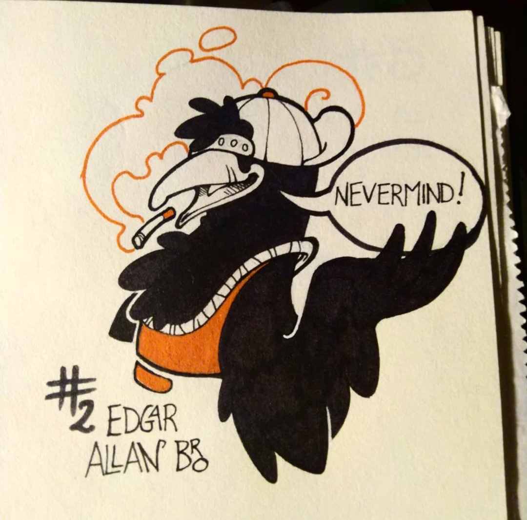 Day 2: Edgar Alan Bro!

#Drawlloween2021 #drawlloween