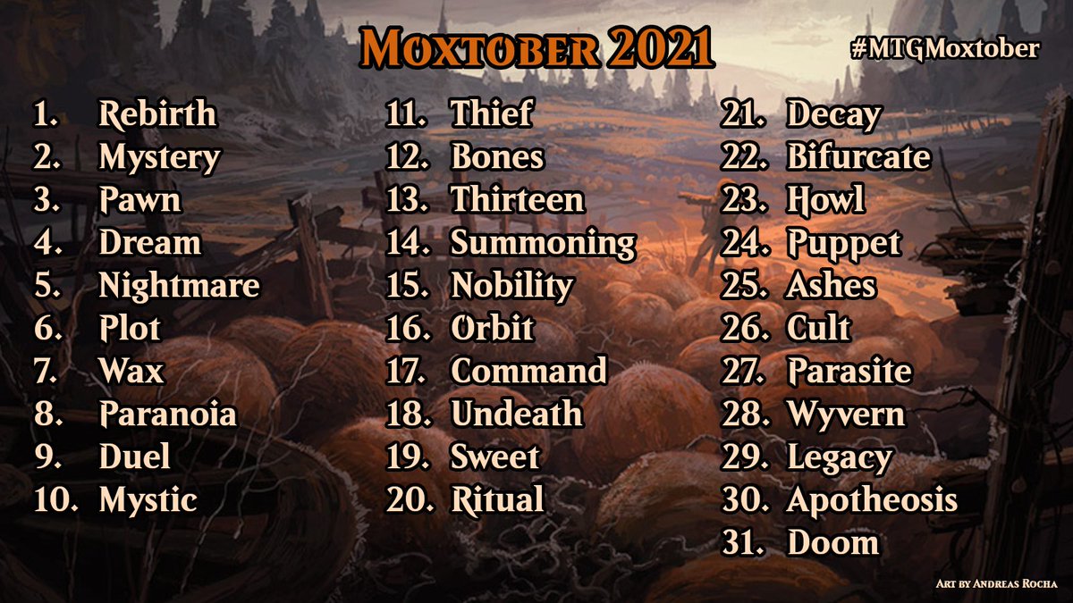 Intrepid_Tautog's tweet photo. To celebrate #mtgmoxtober, I'm holding a contest: Each day, I'll post a thematic custom card referencing a scary film.🎃Please RT so others can play!
- Comment w/ the film, earn 1 point
- Nov 1, the player w/the most points gets a ❓MYSTERY PRIZE❓
Oct 1&amp;2 theme: Rebirth &amp;Mystery https://t.co/LixeD0Wzk5