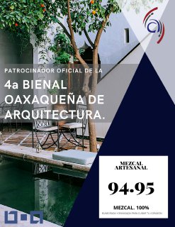 CLIAO_AC's tweet photo. MEZCAL ARTESANAL 94.95 
PATROCINADOR OFICIAL DE LA 4 BIENAL OAXAQUEÑA DE ARQUITECTURA https://t.co/rGWRX1Xz13