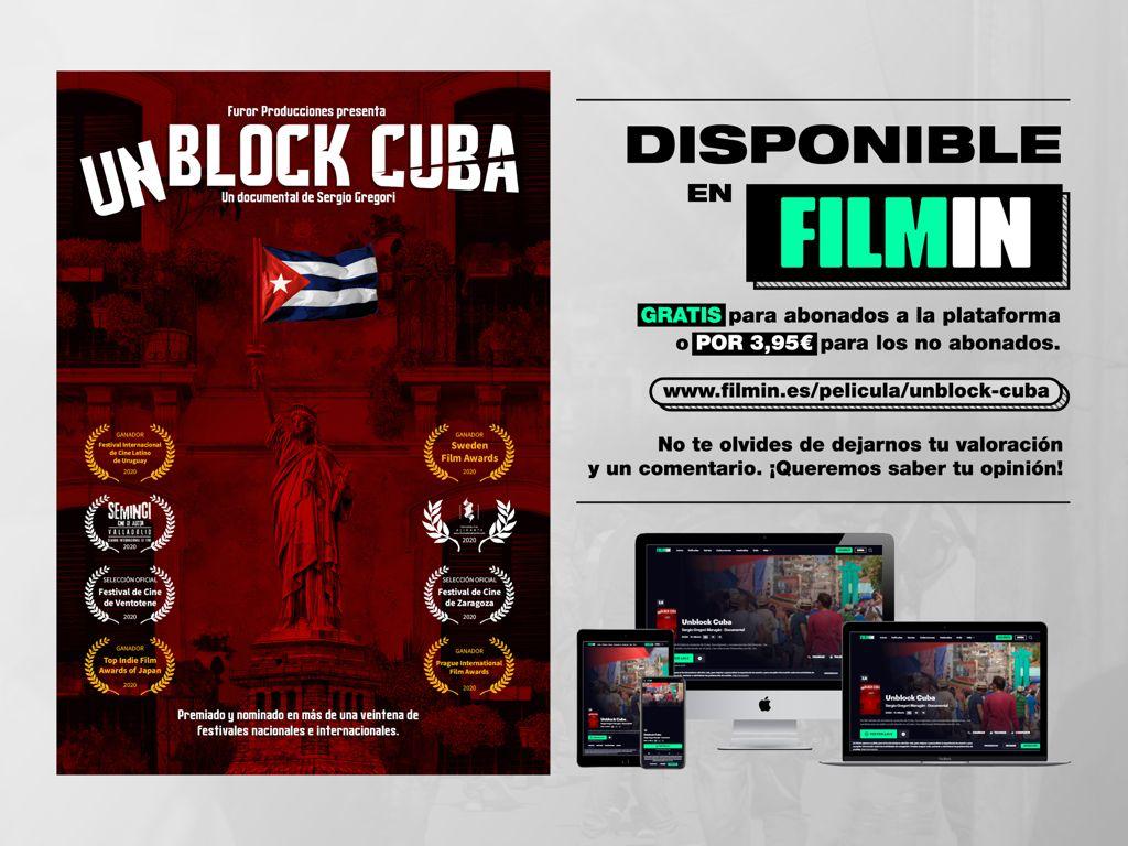XaviMatas's tweet photo. ¡Ya está disponible Unblock Cuba en Filmin!

Tras un año de gira por festivales de cine, nuestra película ya está disponible aquí:
https://t.co/OBxGb7h9s5

¡No te la pierdas! https://t.co/77DuHonhmX