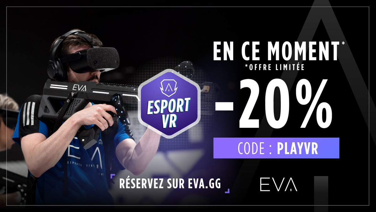 EVAstrasbourg67's tweet photo. Vous n'avez pas encore testé l'#EsportVR à #STRASBOURG ?
Jusqu'au 15 octobre, profitez de -20% avec le code PLAYVR lors de la réservation de vos sessions de jeu !
Rendez-vous sur https://t.co/PbzYgHEctj pour en profiter ! https://t.co/8FXBnp2f2i