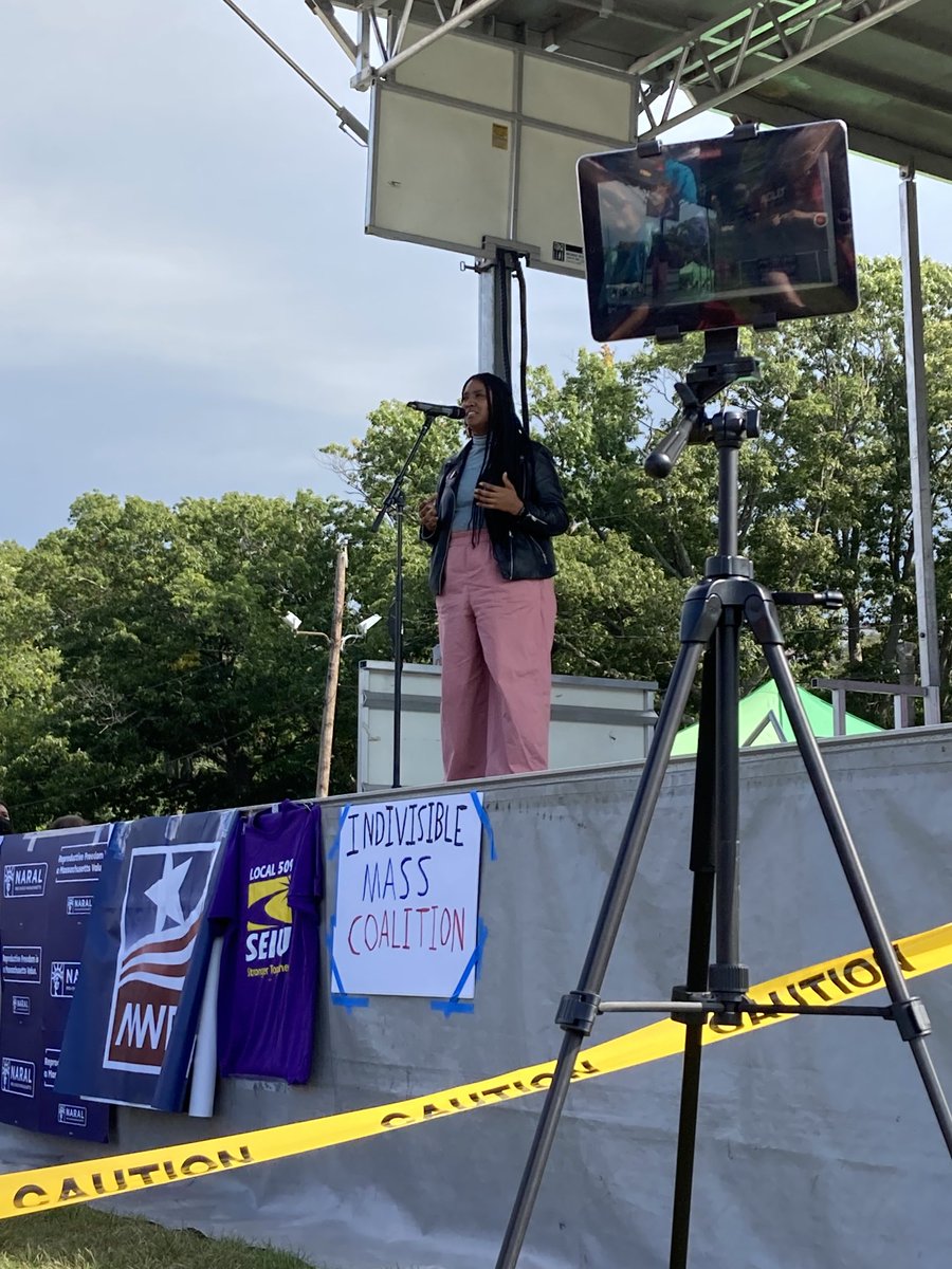 lauracrimaldi's tweet photo. .⁦@hicks4district6⁩ tells Boston Rally to Defend Abortion she got an abortion when she was 19 y/o. “I had an abortion because I could and my decision to choose is not up for discussion.” https://t.co/1kivHiMsDz