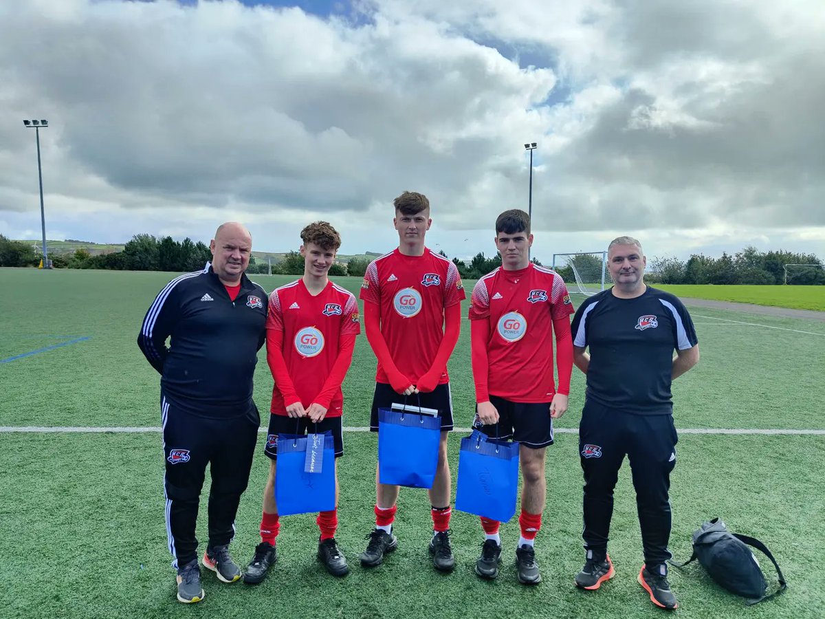 maiden_city's tweet photo. Academy Graduates Depart 

Tiarnan O'Connor, Jamie Robinson &amp; Joshua Kee played their final Maiden City game today against Dungiven Celtic.

The trio join top National League side Chesterfield. They've been great club servants the past 10+ years.

https://t.co/DVl9FfXHvK https://t.co/iwAY0K9Zcc