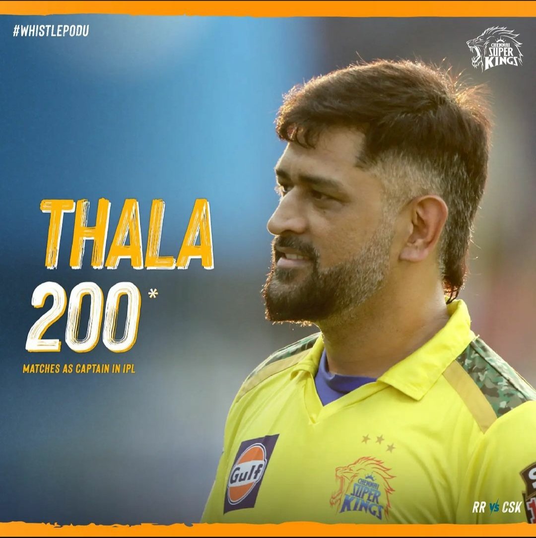 vikas_jhalani's tweet photo. MSD - Only captain to lead 200 matches as a captain in IPL
@msdhoni #MSDhoni #MS200notout #ChennaiSuperKings #captaincy 
#IPL2021 https://t.co/AUY9Gn4Nvk
