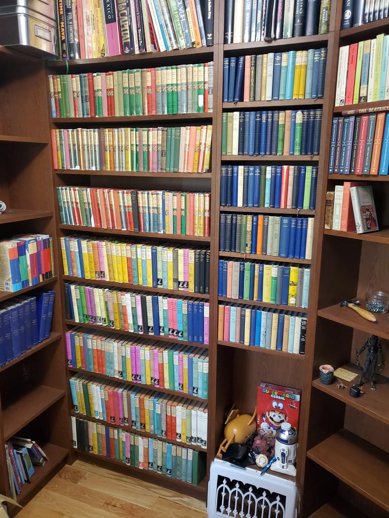 1anhaga's tweet photo. At las, my #EverymansLibrary collection and my blue hardback #OxfordWorldClassics have a proper home!
#Books https://t.co/rIVB1XtsTJ