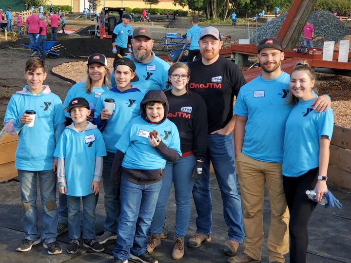 jtmconstruction's tweet photo. GREAT TURNOUT! Supporting NAIOP Community Enhancement at Auburn Valley YMCA today! #OneJTM https://t.co/3FNj52OmJv