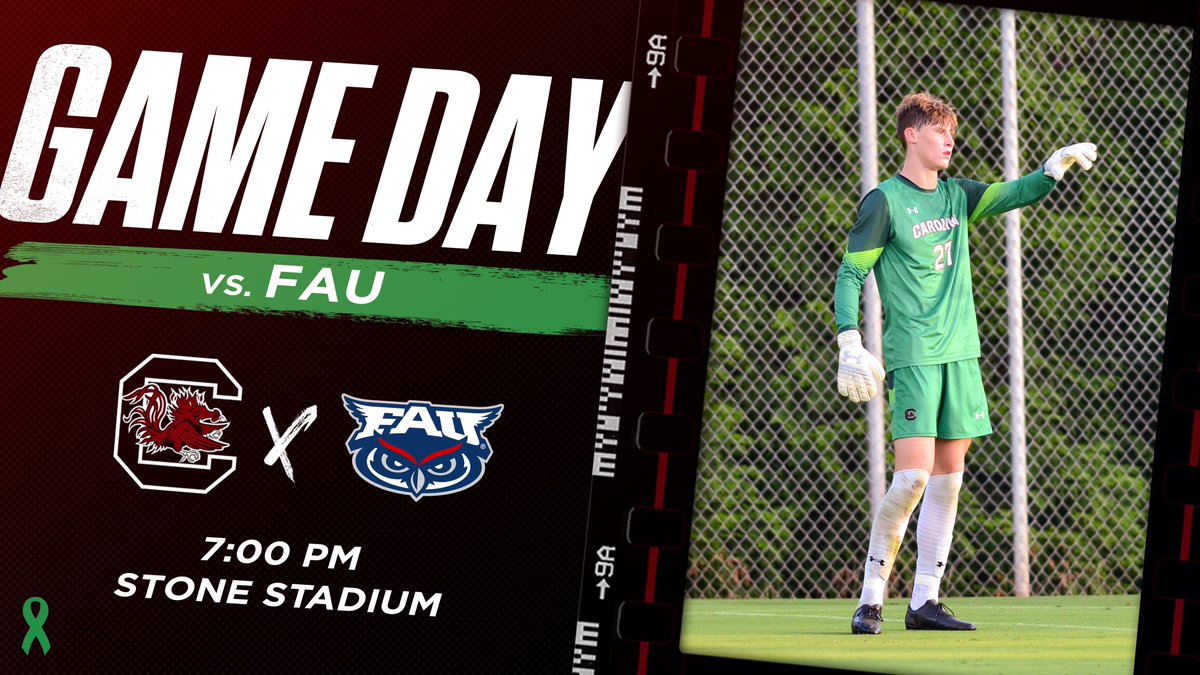 Gameday at Stone Stadium for a conference match with the Owls.

💻 | Twitter (<a href="/GamecockMSoccer/">South Carolina Men's Soccer</a>)
📊 | bit.ly/3h4dmJW
🎟️ | bit.ly/3hrhy6X
🏟️ | Stone Stadium

#Gamecocks ⚽️