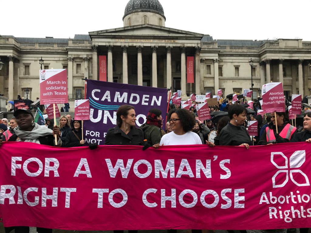 ManduReid's tweet photo. Some excerpts from my speech at the solidarity with Texas #DefendAbortion march in London today:

“Women in Texas have been utterly betrayed by a far-right ideology that seeks to impose inhumane restrictions on our freedoms, our rights, and our humanity.” #BansOffOurBodies 1/5 https://t.co/5fWjNb7dIc