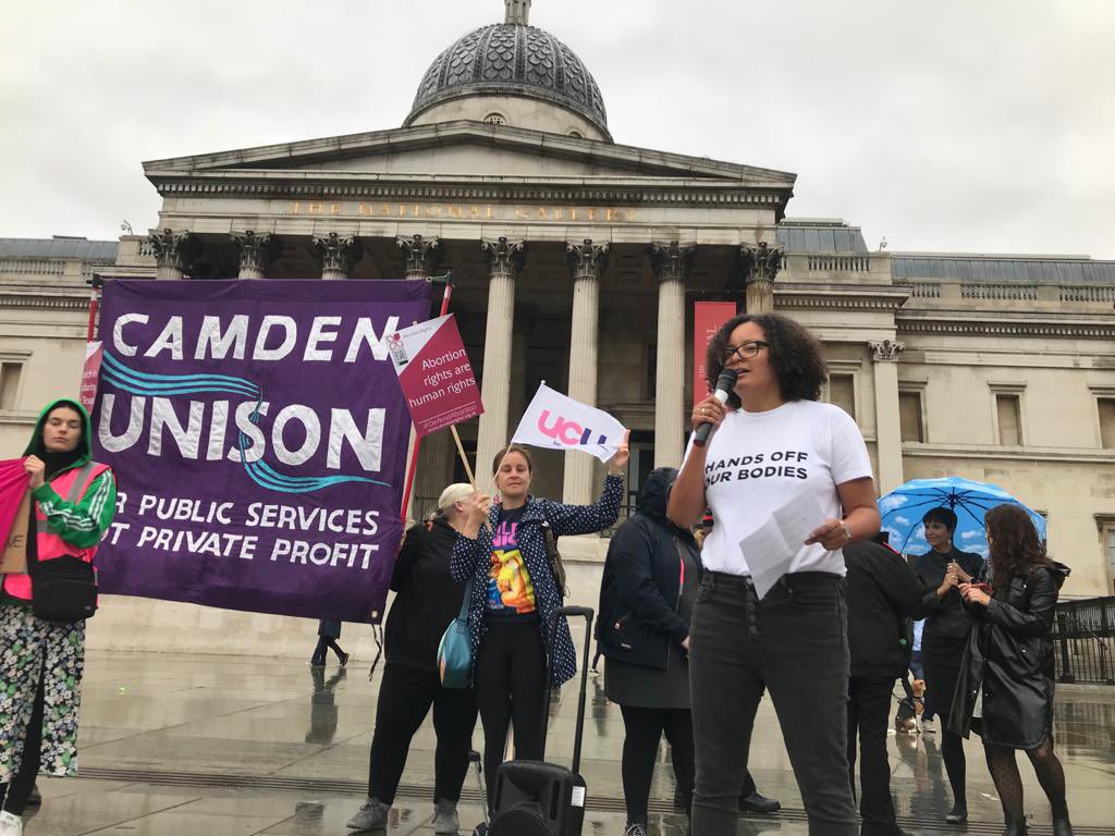 ManduReid's tweet photo. Some excerpts from my speech at the solidarity with Texas #DefendAbortion march in London today:

“Women in Texas have been utterly betrayed by a far-right ideology that seeks to impose inhumane restrictions on our freedoms, our rights, and our humanity.” #BansOffOurBodies 1/5 https://t.co/5fWjNb7dIc
