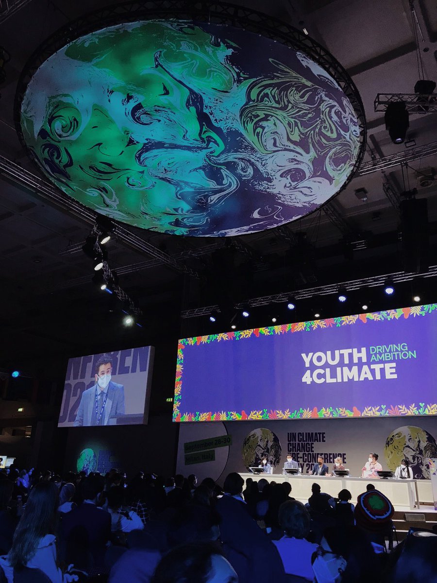uBadr's tweet photo. This week I had the honor of joining young leaders from 180+ countries at #Youth4Climate in Milan 🌺

So grateful to have been part of difficult yet necessary conversations, each a testament to our collective power to mobilize, debate, and manifest a future we can all believe in. https://t.co/QRDIKyg6I8