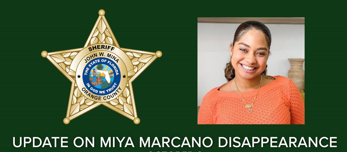 OrangeCoSheriff's tweet photo. #MiyaMarcano
Earlier today, OCSO Emergency Response Team members were searching the area of Tymber Skan Apartments off S. Texas Ave.  when they discovered a body believed to be Miya Marcano.  We are heartbroken &amp; we grieve with her family. Please keep them in your prayers. https://t.co/Mk7DwLrbn9