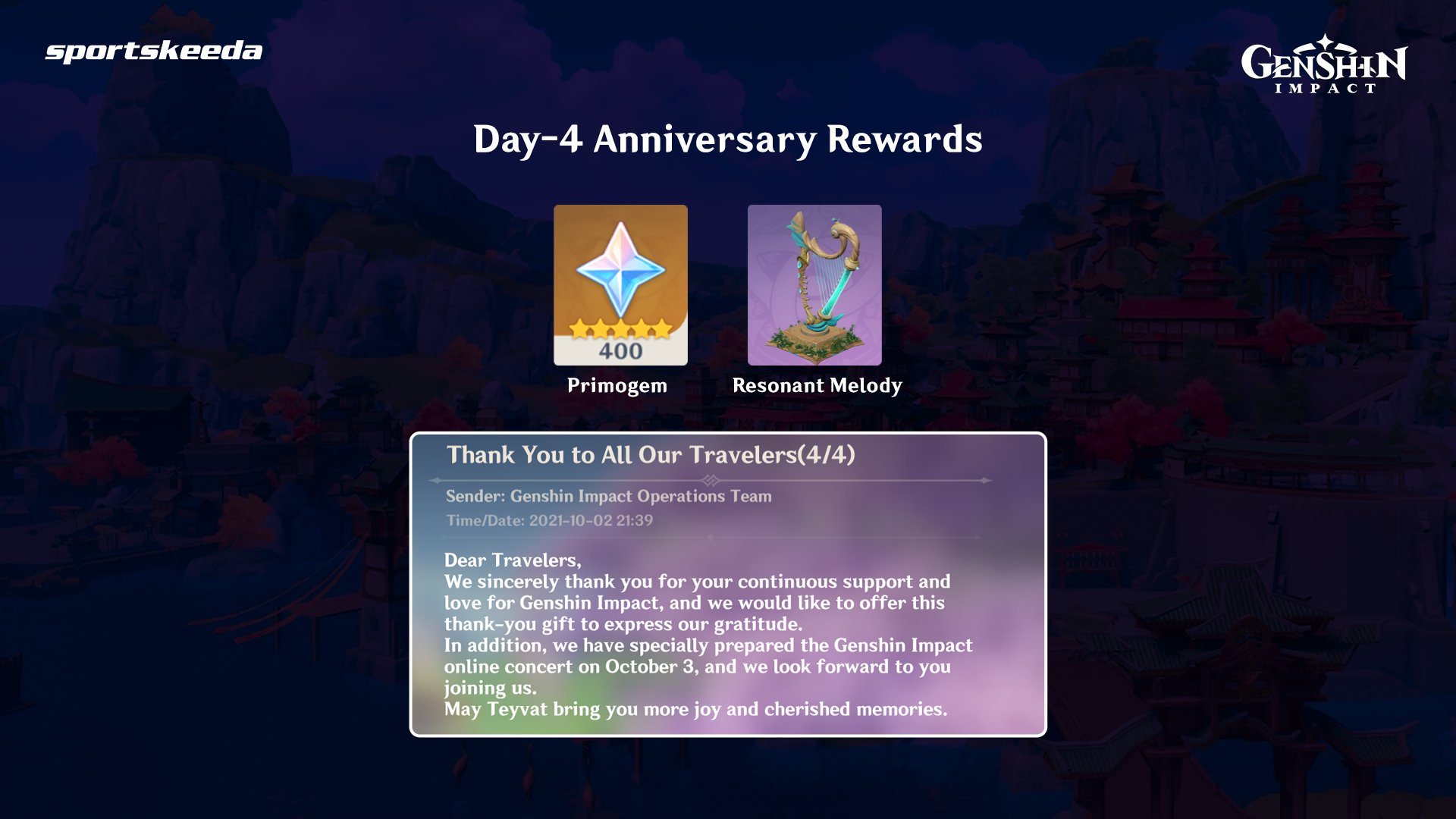 Sportskeeda Genshin Impact on Twitter "Genshin Impact Anniversary