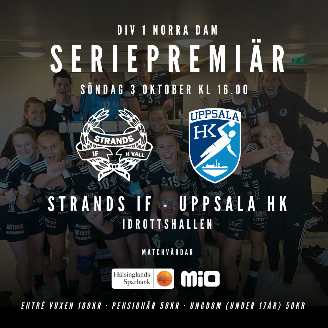 Välkomna till Idrottshallen imorgon söndag!🖤🤍