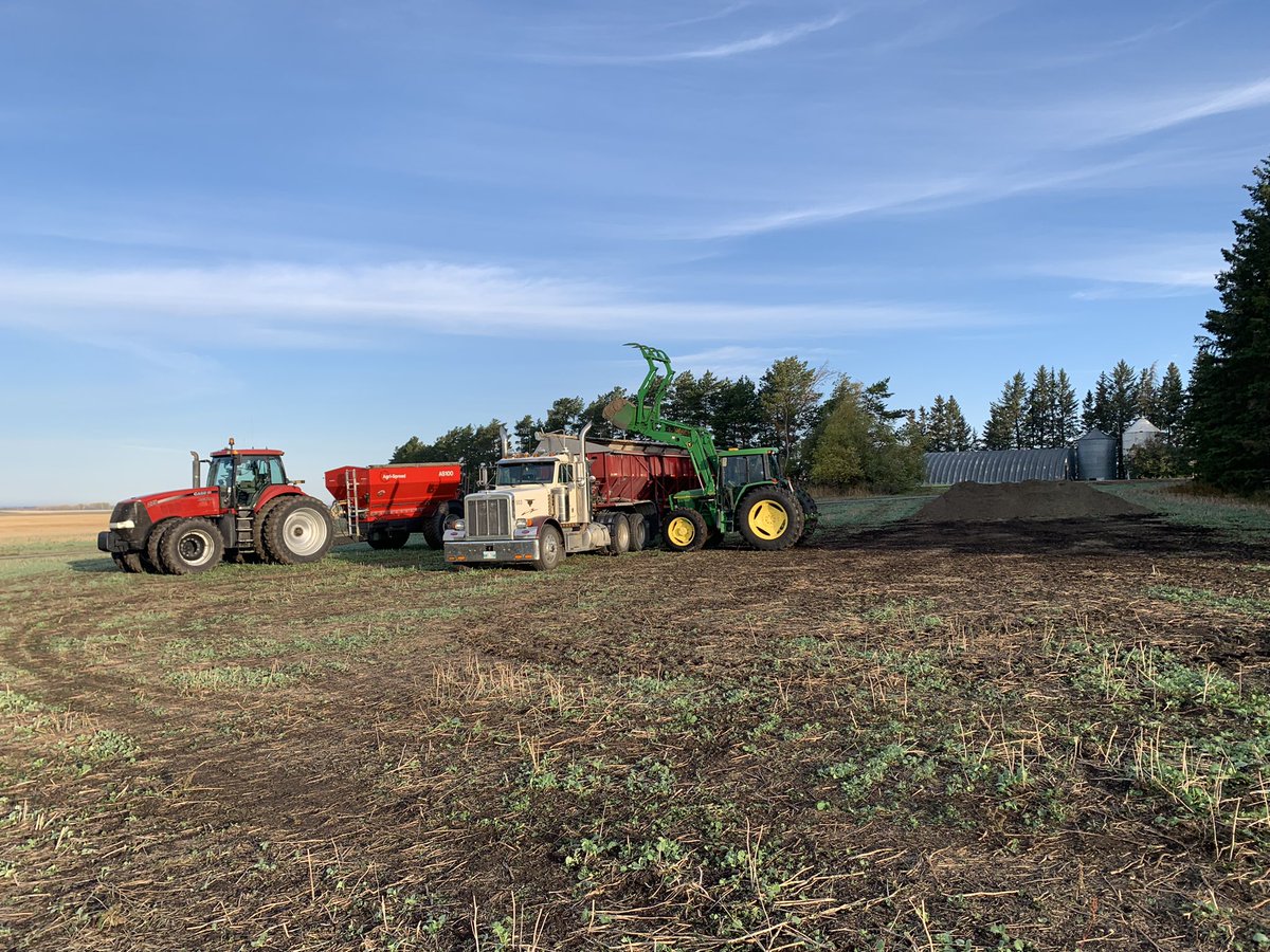 More biosul spread again on <a href="/AlexVanCauwenb1/">Alex VanCauwenberghe</a> farm. Nothing but great results this growing season. Speeding up seeding efficiency, taking sulphur out of your fertilizer program for 5 years. And with significant savings compared to other S fertilizers #nobrainer #biosulnation