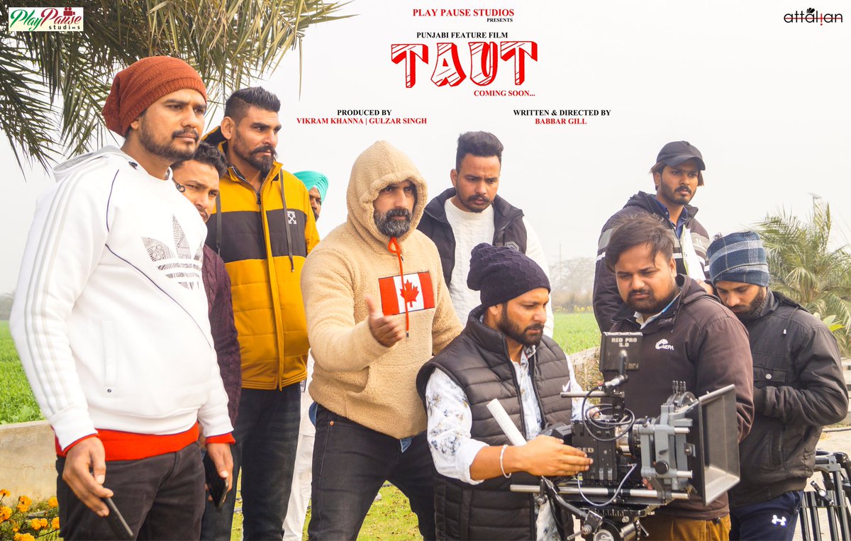 studioplaypause's tweet photo. Play Pause Studios Movie “TAUT” Coming Soon. 
Writer &amp; Director Babbar Gill
Produced by: Vikram Khanna &amp; Gulzar Singh. Action Director:- Vijay Lama. 
DOP: Kamal Hans  
Post Production:- Trisha Studios

 #film #punjabifilm #punjabifilms #movies #productionhouse #playpausestudios https://t.co/Qw0k5fWPpE