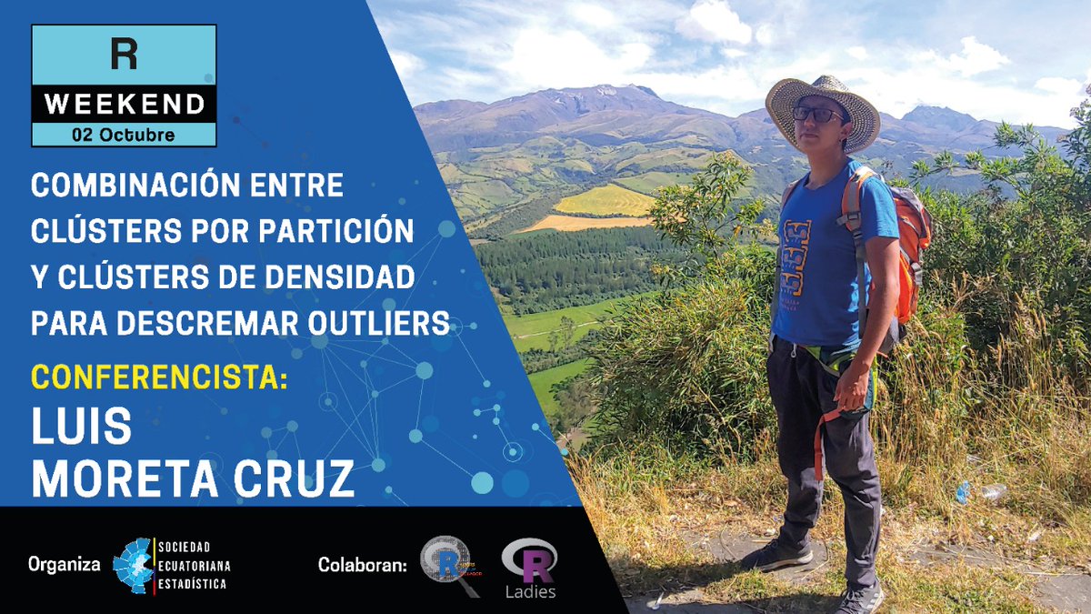 see_estadistica's tweet photo. Ahora estamos en el Taller de Combinación entre Clústers por Partición y Clústers de Densidad para Descremar Outliers de Luis Moreta Cruz.

https://t.co/jPUdhukIkT

#Rweekend #3edicion #DataScience #Estadistica #RLadies https://t.co/5v0rarufVQ