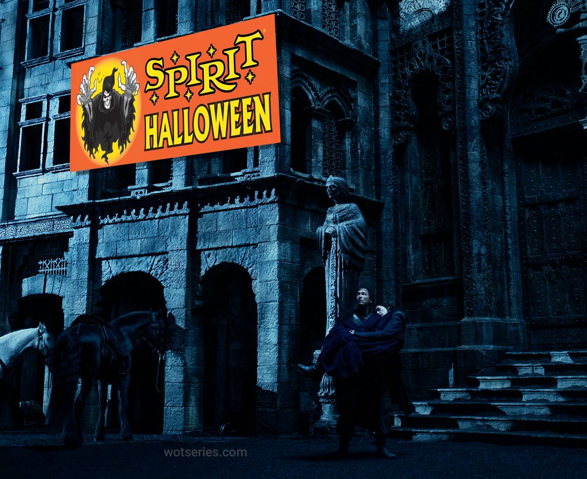 WotTVSeries's tweet photo. ANNOUNCEMENT: for the entire month of October, Shadar Logoth will be occupied by seasonal tenant, Spirit Halloween https://t.co/DFUoXsvDQX